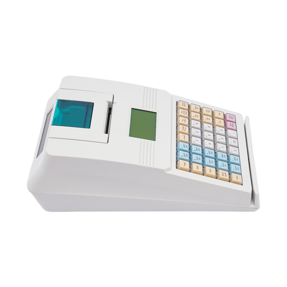 Compact Electronic Cash Register with 40 Keys and Versatile POS Features