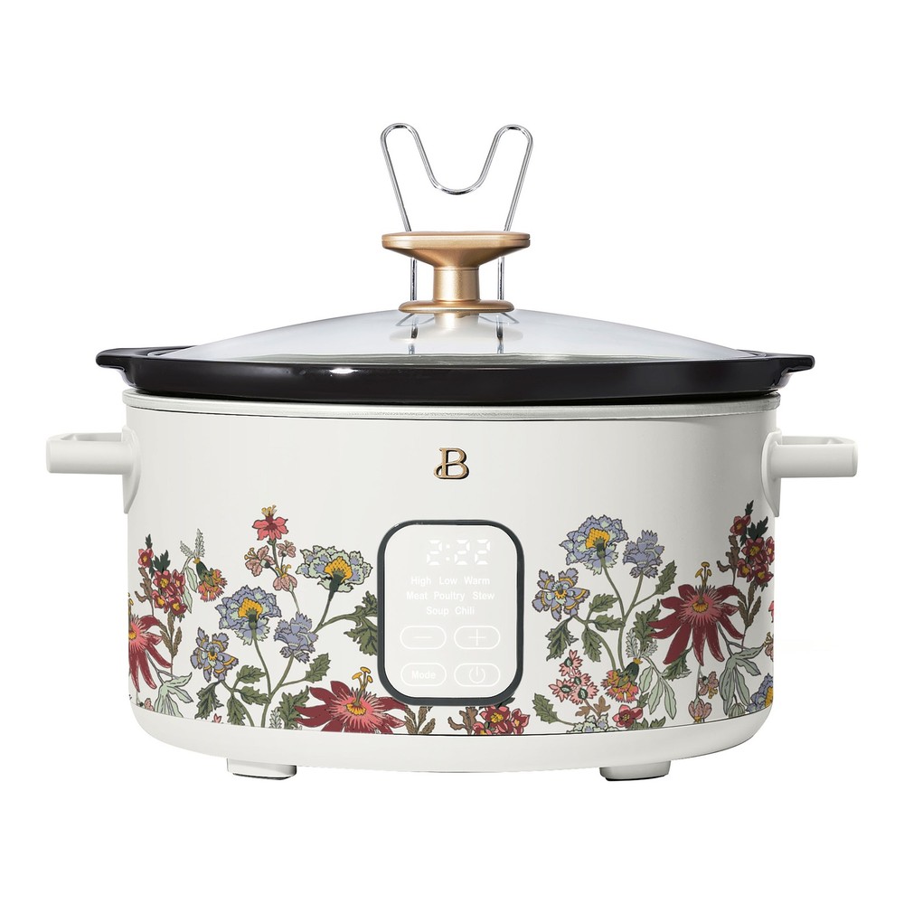 Beautiful 6 Qt Programmable Slow Cooker, Five Preset Functions, Digital Timer,
