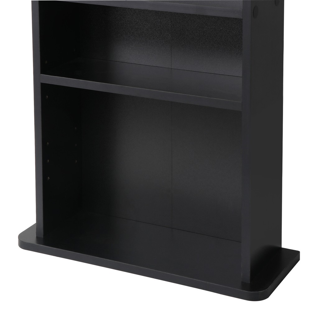 CD Media Storage Cabinet DVD Book Shelf Adjustable 5 Layers Customized Display