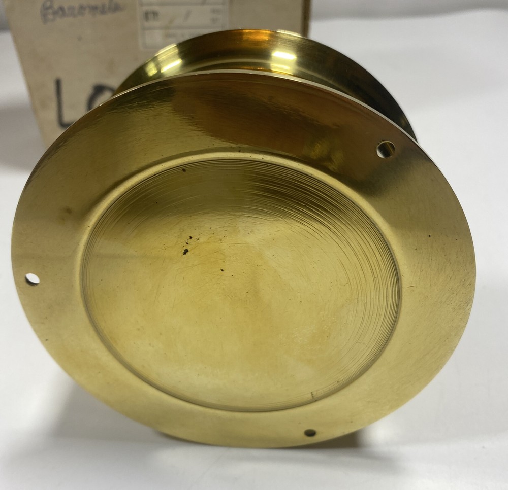 Vintage Brass Millibars Inches Barometer