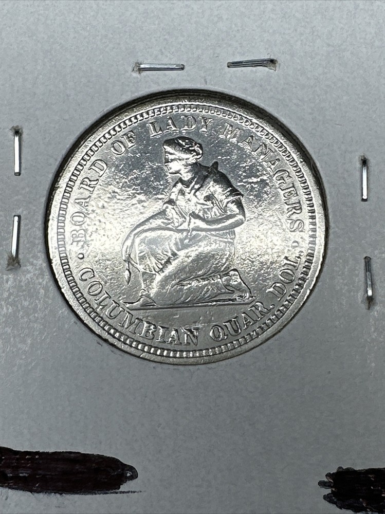 1893 Isabella Commemorative Quarter, Key Date Cleaned