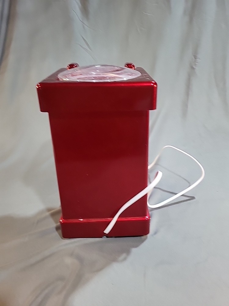 Nostalgia Retro Table-top Red Snow Cone Maker W/ Booklet Missing Cone Holder
