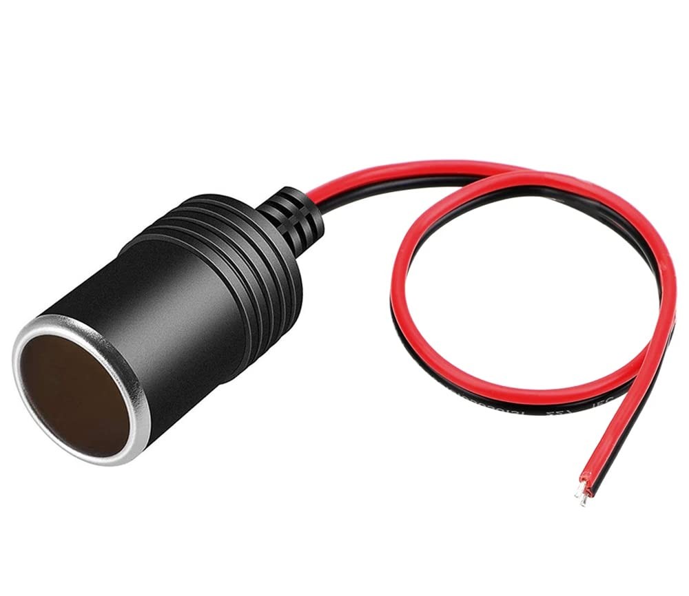 PLUSPOE Car Cigarette Lighter Female Socket Cable Plug Adapter for DC 12V /...