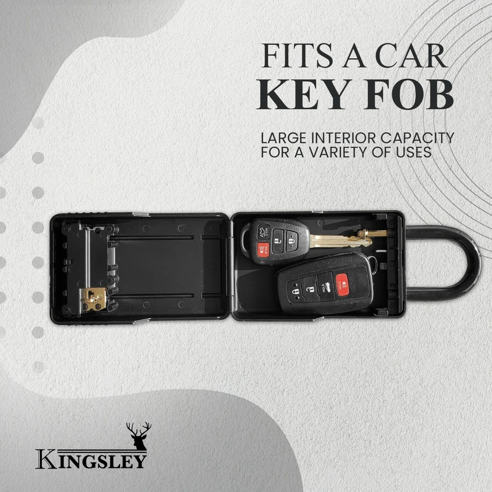Key Lock Box Large Capacity Key Storage Box Resettable Code Indoor Outdoor KL313