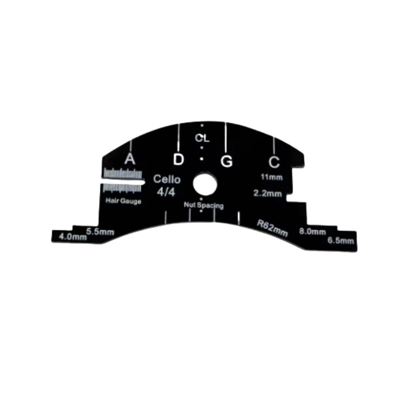 1Pcs cello Bridges Repair Reference Tool Fingerboard Scraper Making Templat