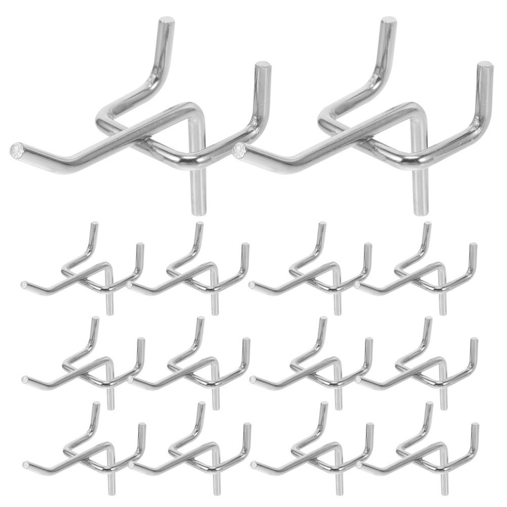 50 PCS Tool Hook Peg Board Organization Wall Organizer for Garage