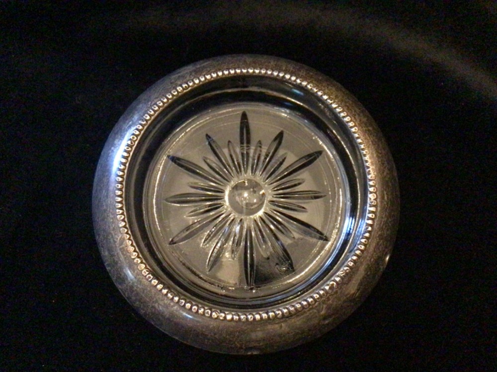 Frank M. Whiting & Co. - Coaster/Sterling Silver Rim