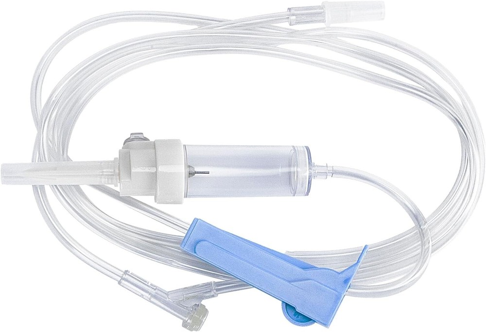 IV Administration Sets, Sterile, Includes Injection Site, 15 Drip/mL, 50/box