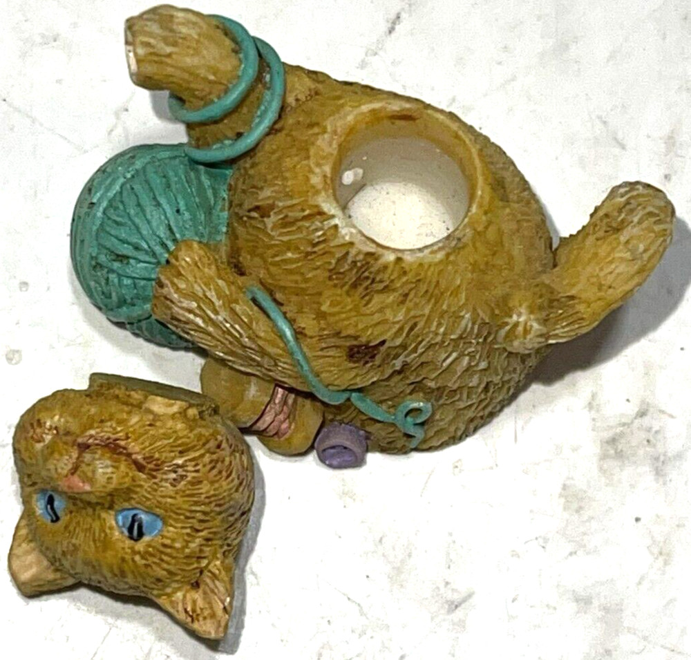 Vintage CAT TEA SET Resin