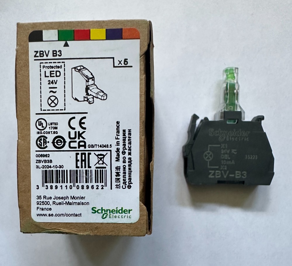 Original Schneider ZBVB3 Light Module Free shipping from USA