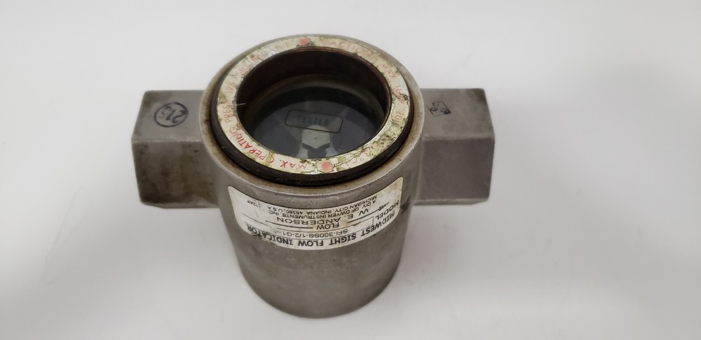 W.E. ANDERSON SFI-300SS-1/2-G1-I2 MIDWEST SIGHT FLOW INDICATOR