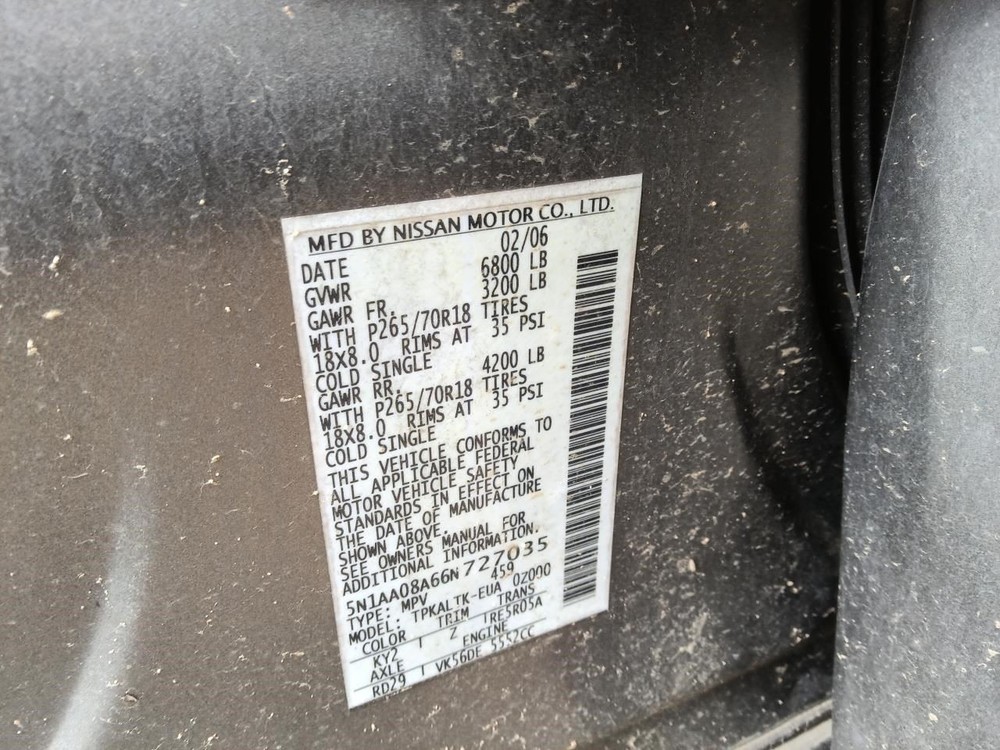 ARMADA 2006 Fuse Box Cabin 40785