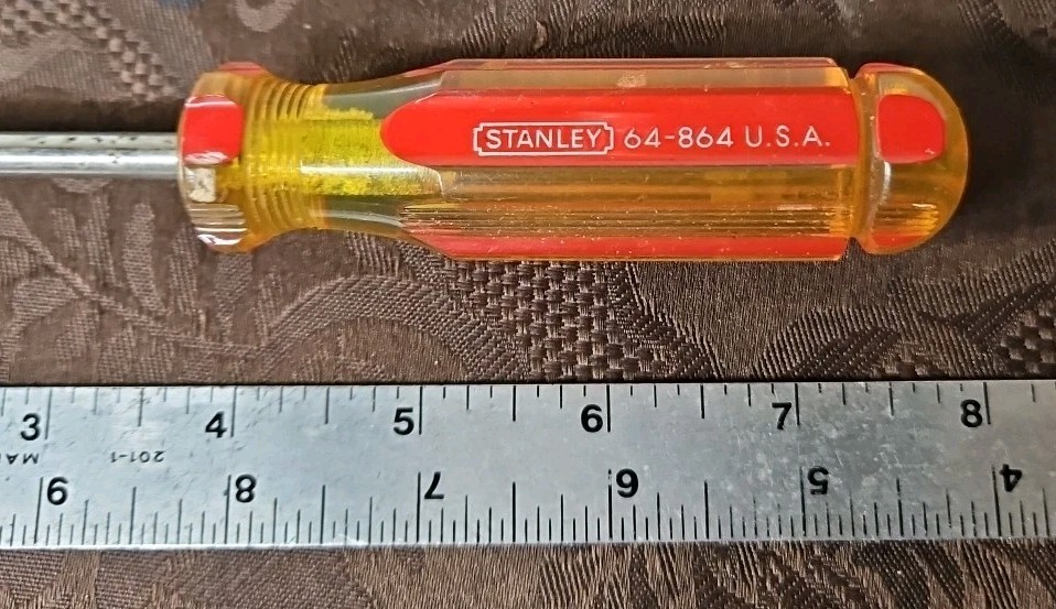 Vintage Stanley Screwdriver 8"