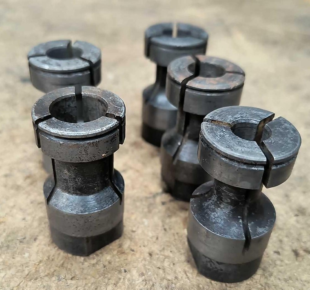 (5) Size 4 Tapping Collets for Procunier 4E Tap Head ALL DIFFERENT 1/8P-3/4