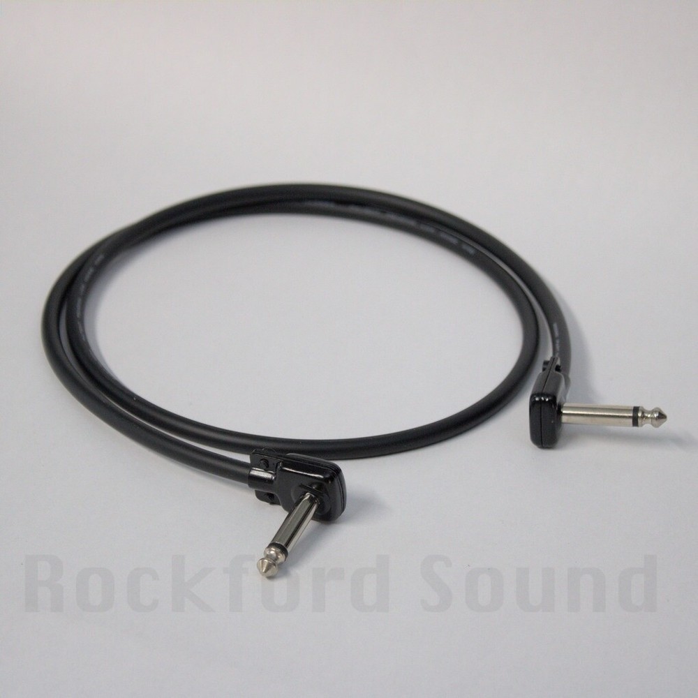 Mogami W2524 Low Profile Patch Cable, Right to Right, Black