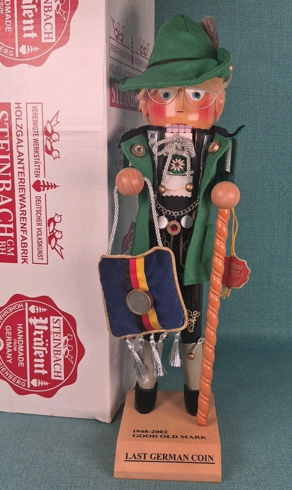 *Signed* Steinbach Good Old Mark Last German Coin Nutcracker