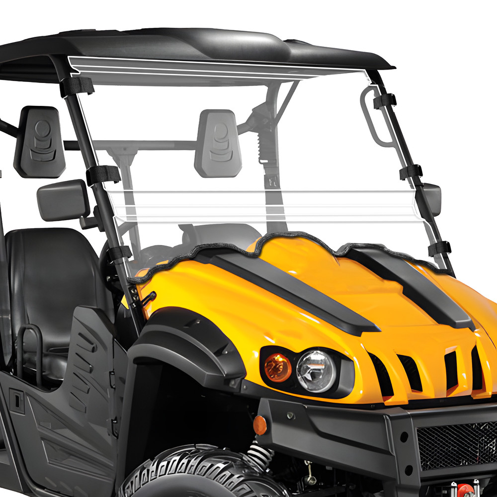 Folding Front Windshield PC for HiSun Massimo 500 700 Bighorn Challenger 500 700