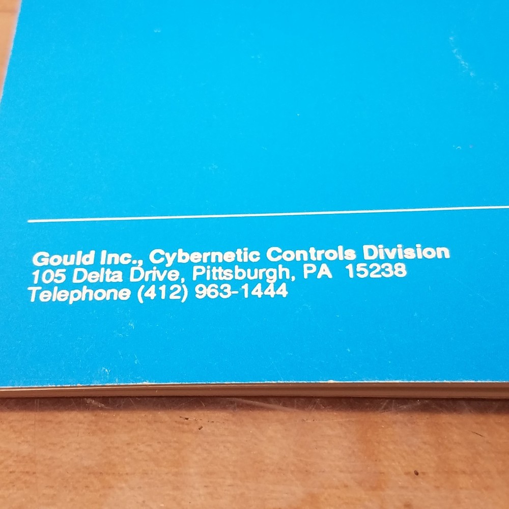 Gould 2000-0052 480 Programmer reference guide - USED