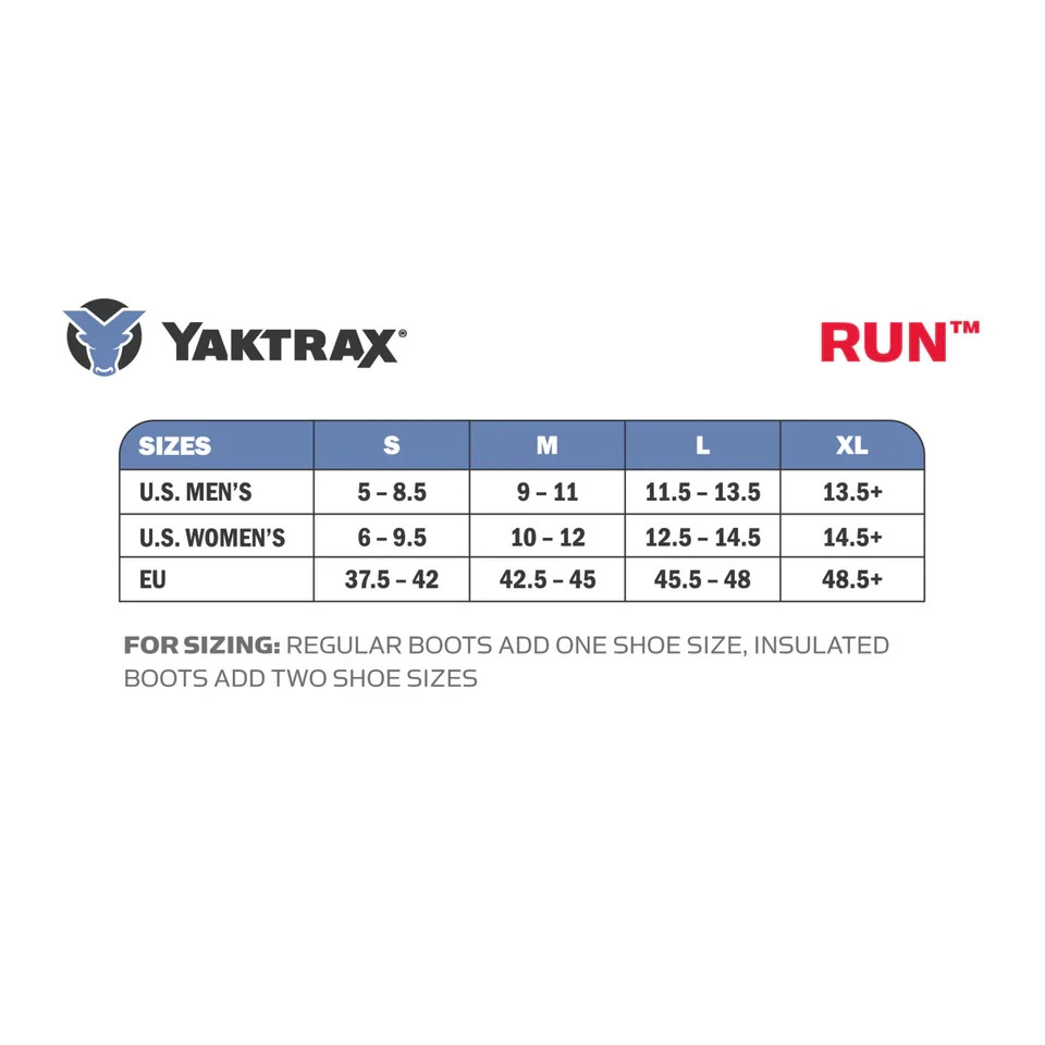 YakTrax Run Traction Device - Traction Cleats designed for running