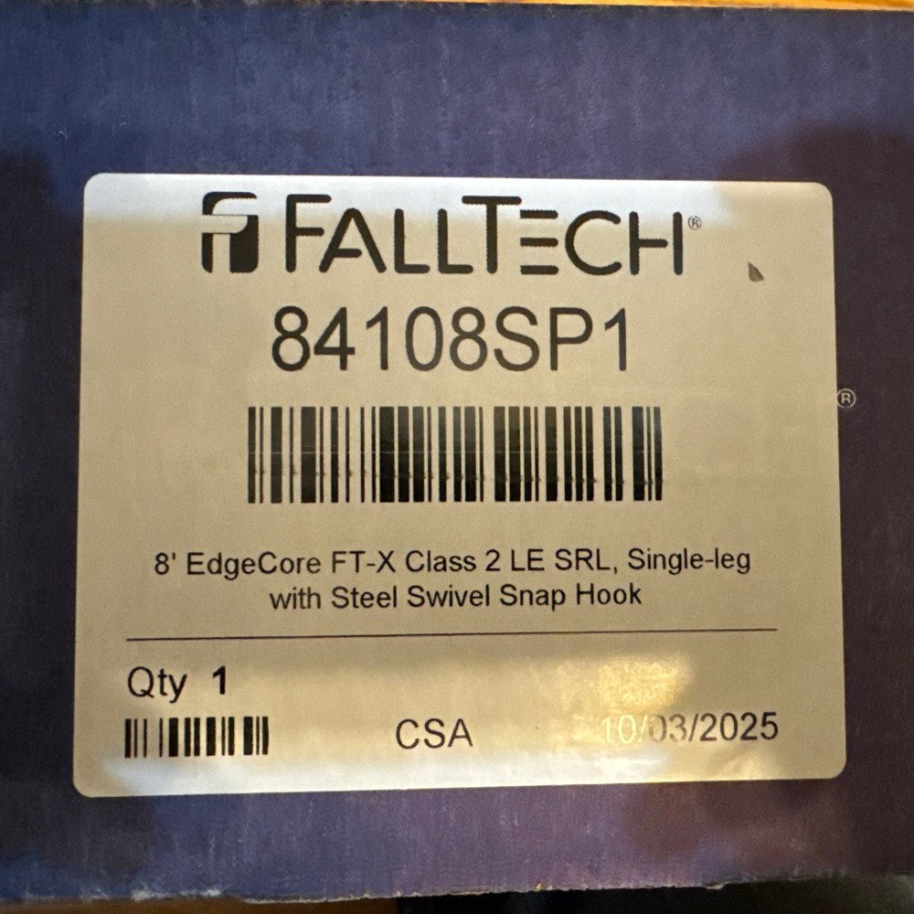 Falltech FT-X EdgeCore Class 2 Leading Edge Mini 8', 84108SP1 Fall Protection