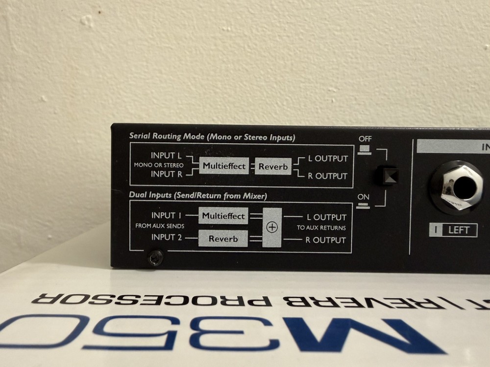 TC Electronic M350 Dual Engine Effects Processor Rack Mount w/ Power Cord WORKS