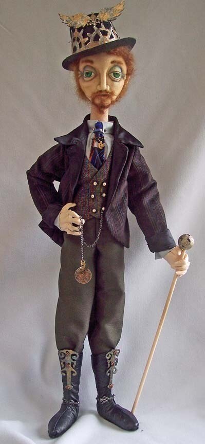 Cloth Art Doll CD Pattern "The Men" by Stephanie Novatski