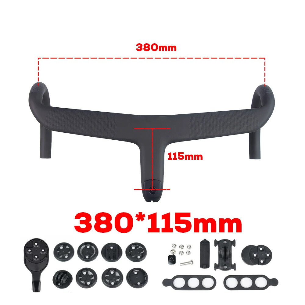 Full Internal Cable Routing Road Bicycle Drop Bar Carbon Integrated Handlebar