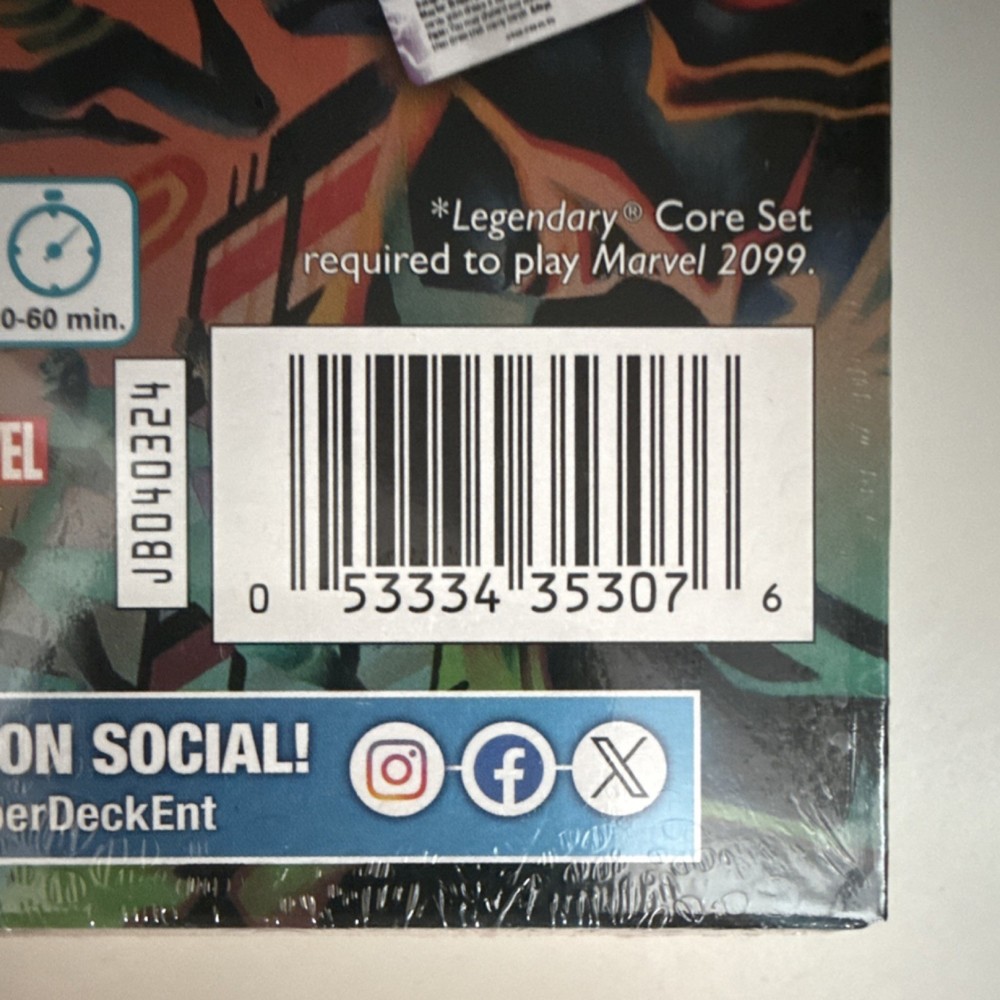 Upper Deck Legendary Marvel 2099 Deck Building Game Expansion Spider-Man 2099