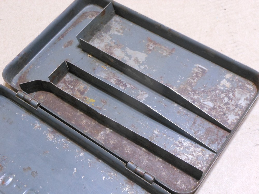 Vintage Snap On Socket Wrenches Metal Tool Box Case - Empty Box
