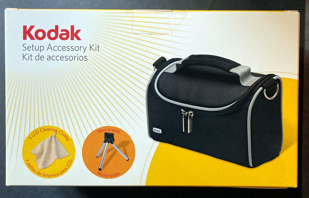 NEW sealed Kodak Setup Accessory Kit Carrying Camera Case w/Strap Mini Tripod
