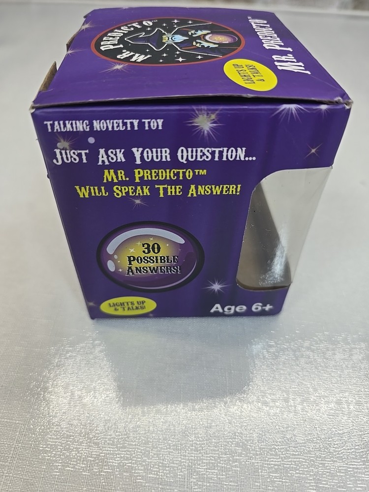 Mr. Predicto Magic Fortune Telling Talking Ball Toy Lights Up Talks Original Box