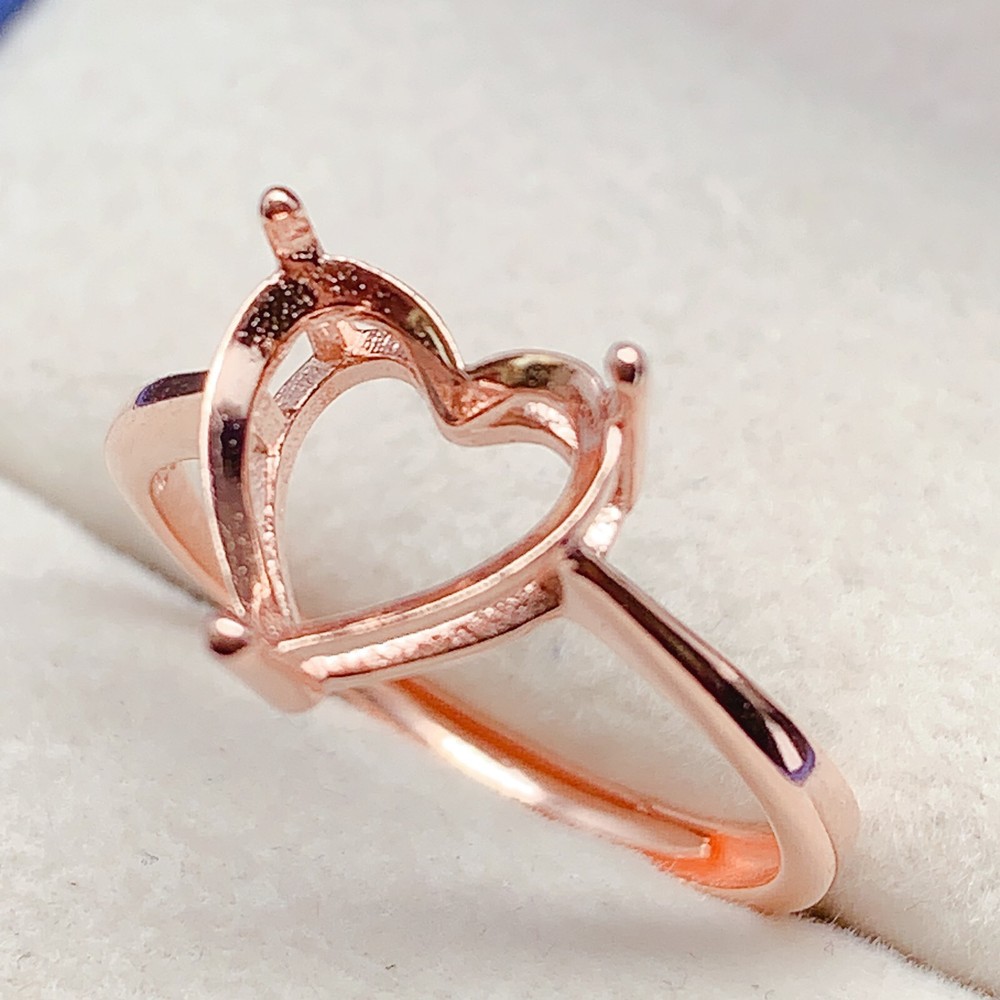 Silver925 Empty setting, empty setting silver ring DIY, Findings R1702