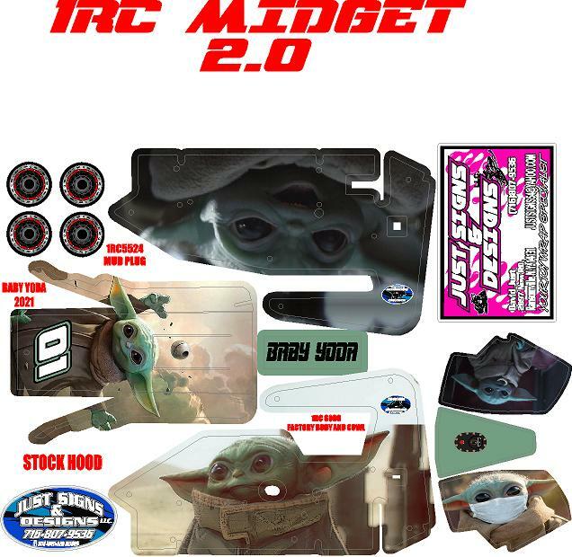 1RC MIDGET WRAP BABY YODA CUSTOM WRAP