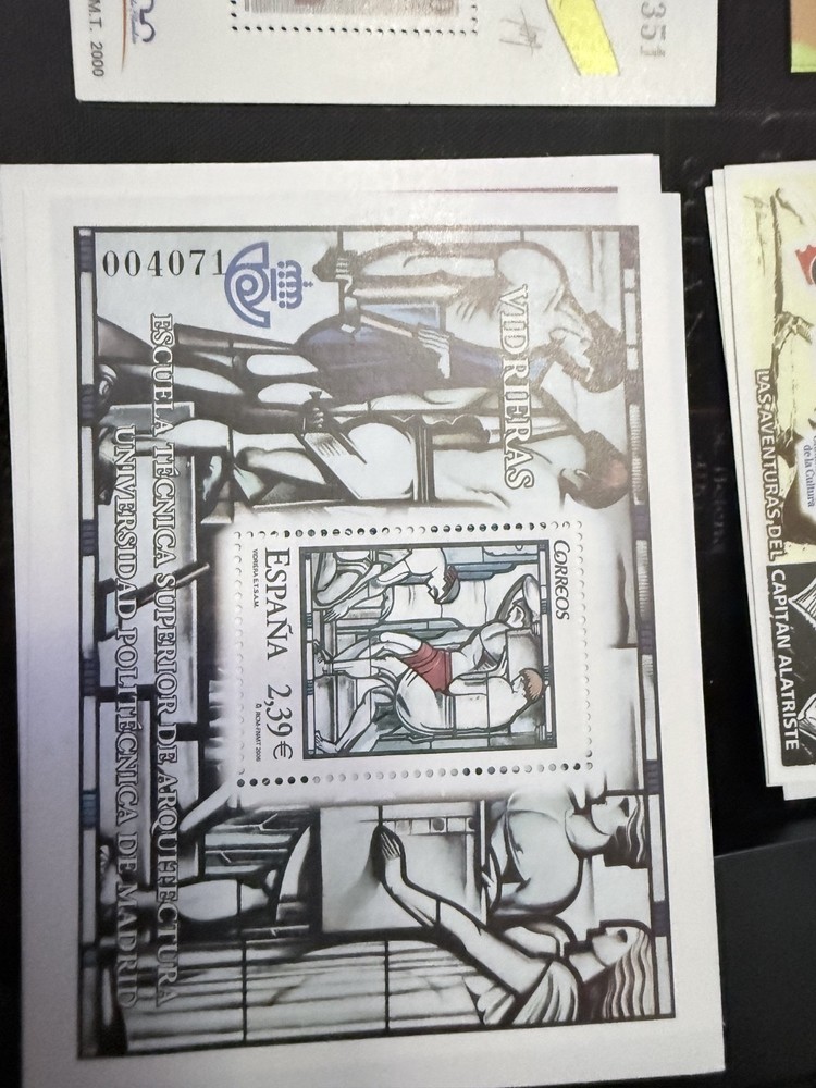 spanish stamps 9 mini sheets various
