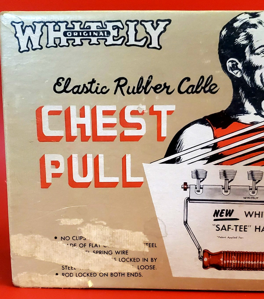 VINTAGE WHITELEY ORIGINAL CHEST PULL BOX W/INSRUCTIONS💪