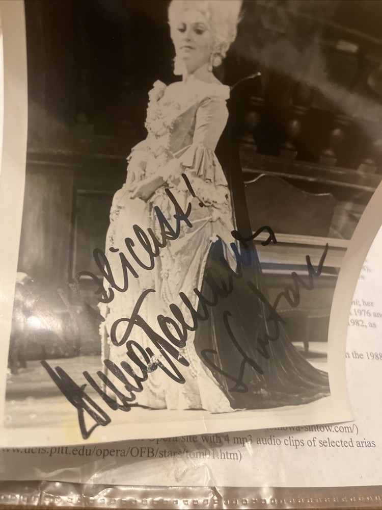 Anna Tomowa- Sintow Autograph