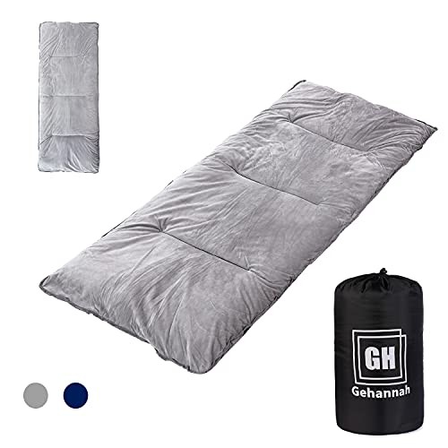 Thick Camping Sleeping Pad, Soft Comfortable Microfiber Camping Cot Pads Grey