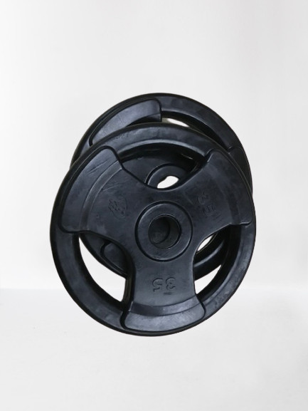35 lbs rubber coated Olympic plate set ( 2 pcs )