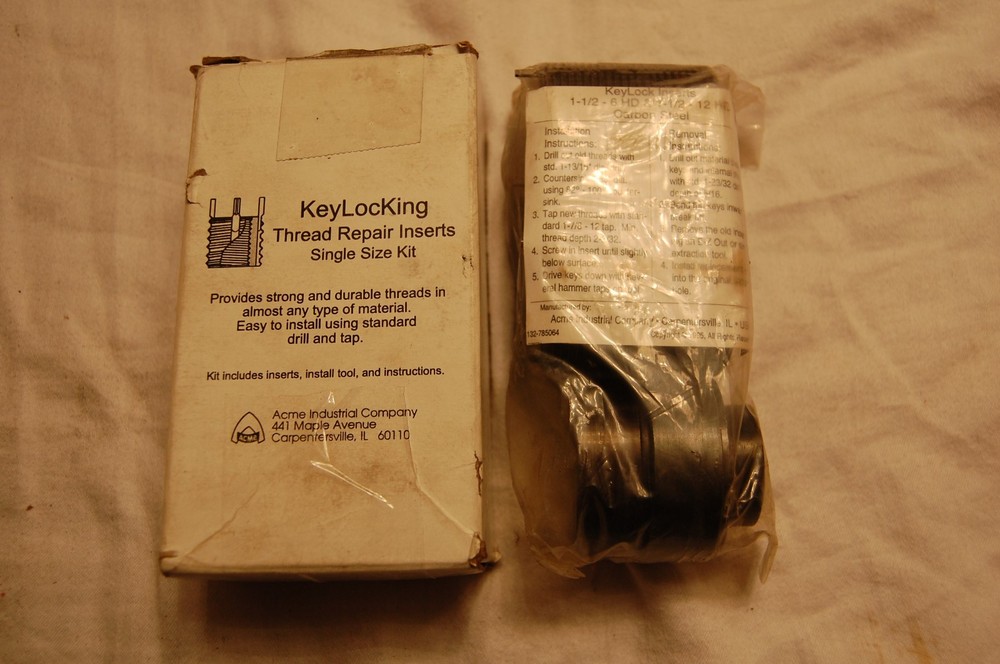 Acme KeyLocking Thread Repair Inserts 1-1/2"-12 KHD