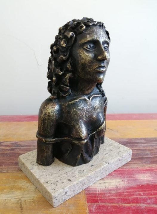 JACOB EPSTEIN " VIRGIN " BRONZE SCULPTURE SIGNED