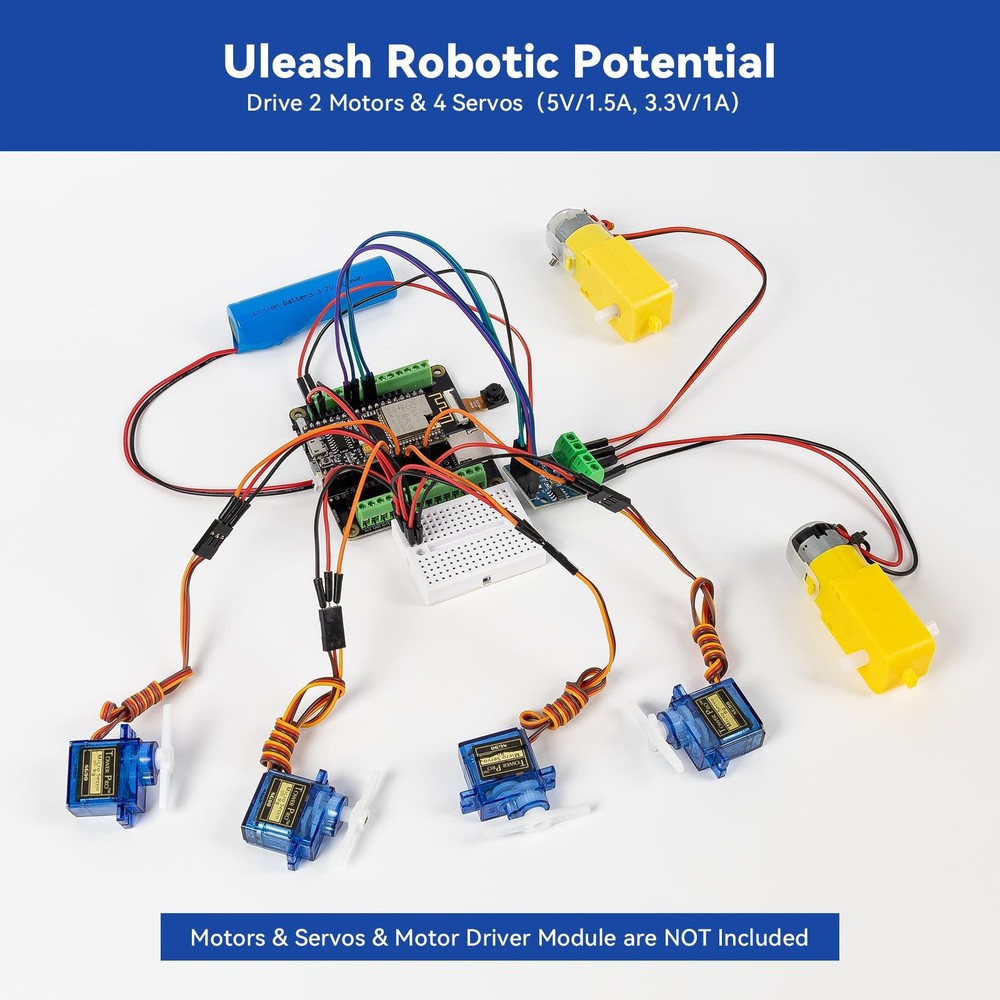 ESP32 Kit with ESP32 WROOM 32E Module Enhanced Breakout Expansion Development...