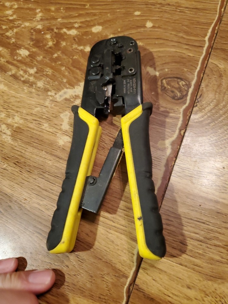 Klein Tools | VDV226-011 | Ratcheting Data Cable Crimper/Stripper/Cutter