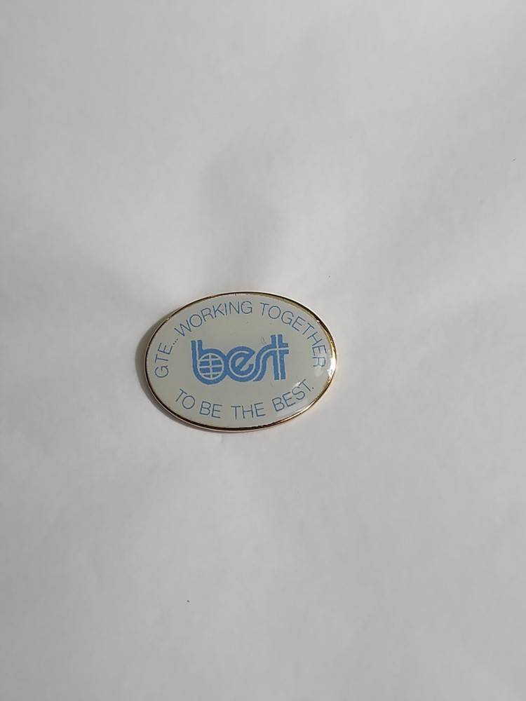 GTE Working Together To Be The Best Lapel Hat Jacket Pin