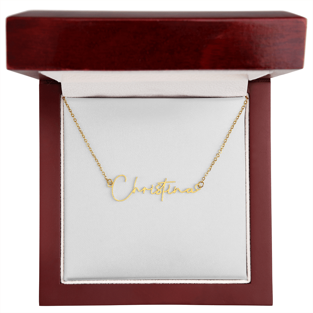 Personalized Signature Style Name Necklace