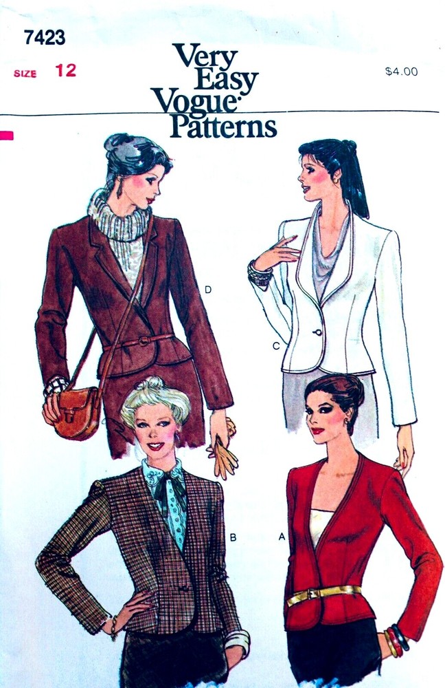 Vogue COAT JACKET CAPE Sew Pattern ~ U PICK! Misses & Plus Sz UC