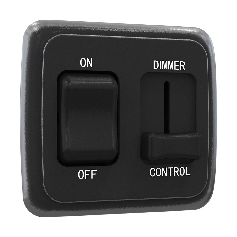 LED Dimmer Switch 12V on-off Light RV Motor Home Camper Trailer Black 12 V