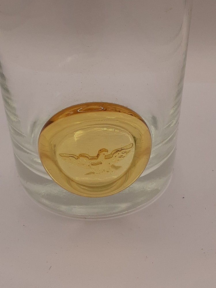 ROSENTHAL Studio Line Pirate Barware Old Fashioned Highball Glass Applied Eagle