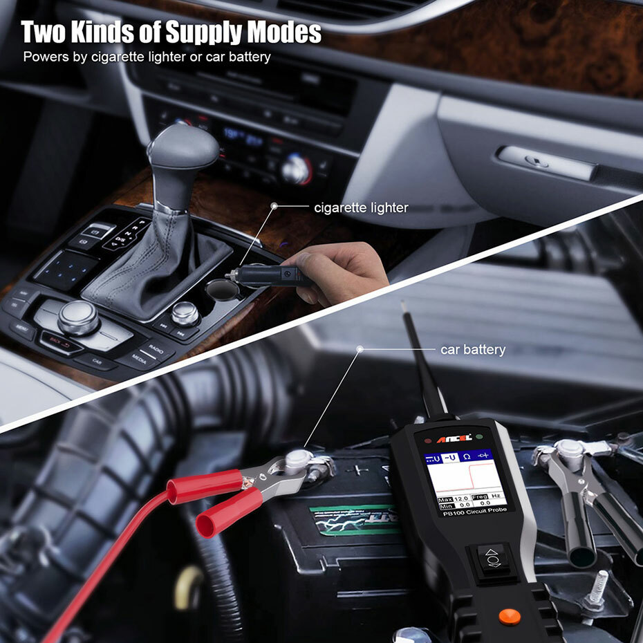 Ancel PB100 Powerscan Circuit Tester Electrical System Diagnostic Tool 12V & 24V