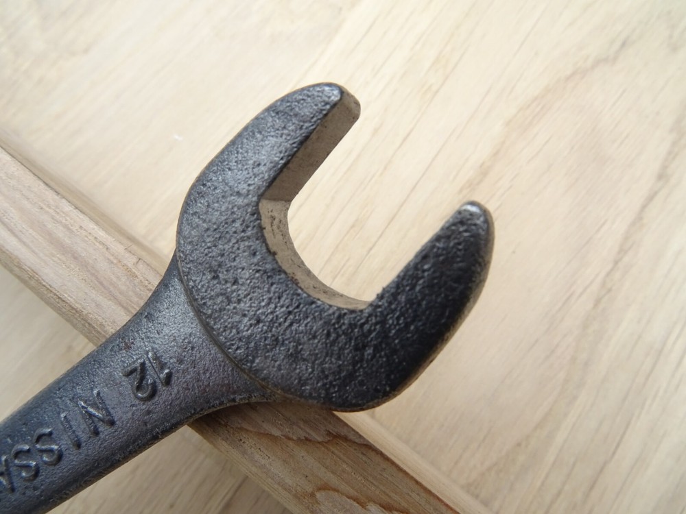 Vintage Nissan 12mm~14mm open end toolkit spanner