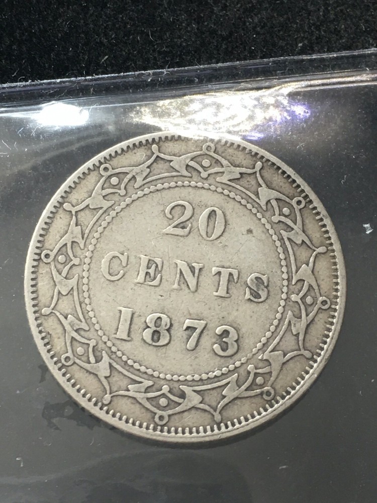 1873 ICCS Graded Newfoundland, ¢20 Twenty Cent**VF-30**
